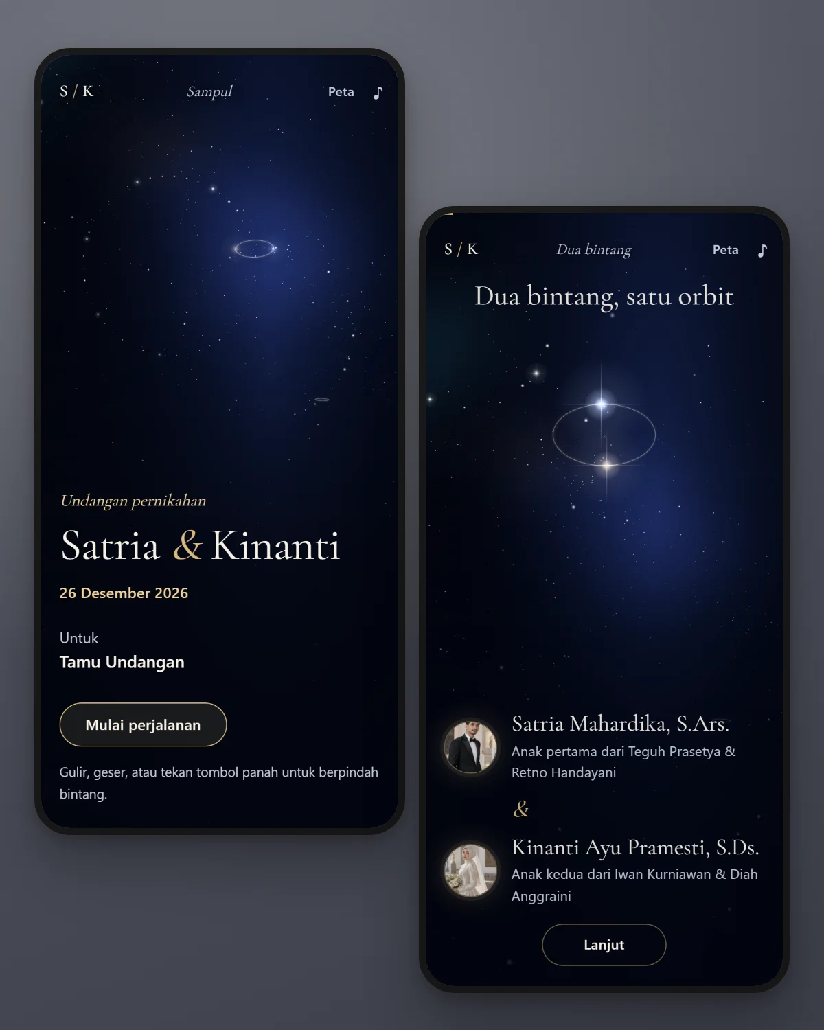 Pratinjau tema Written in the Stars