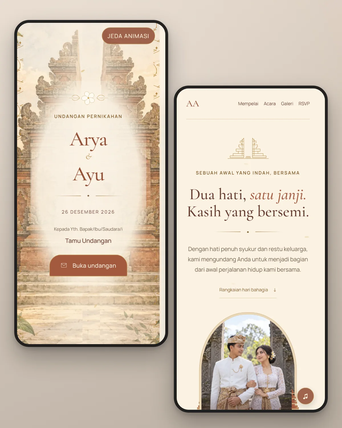 Pratinjau tema Sekar Bali