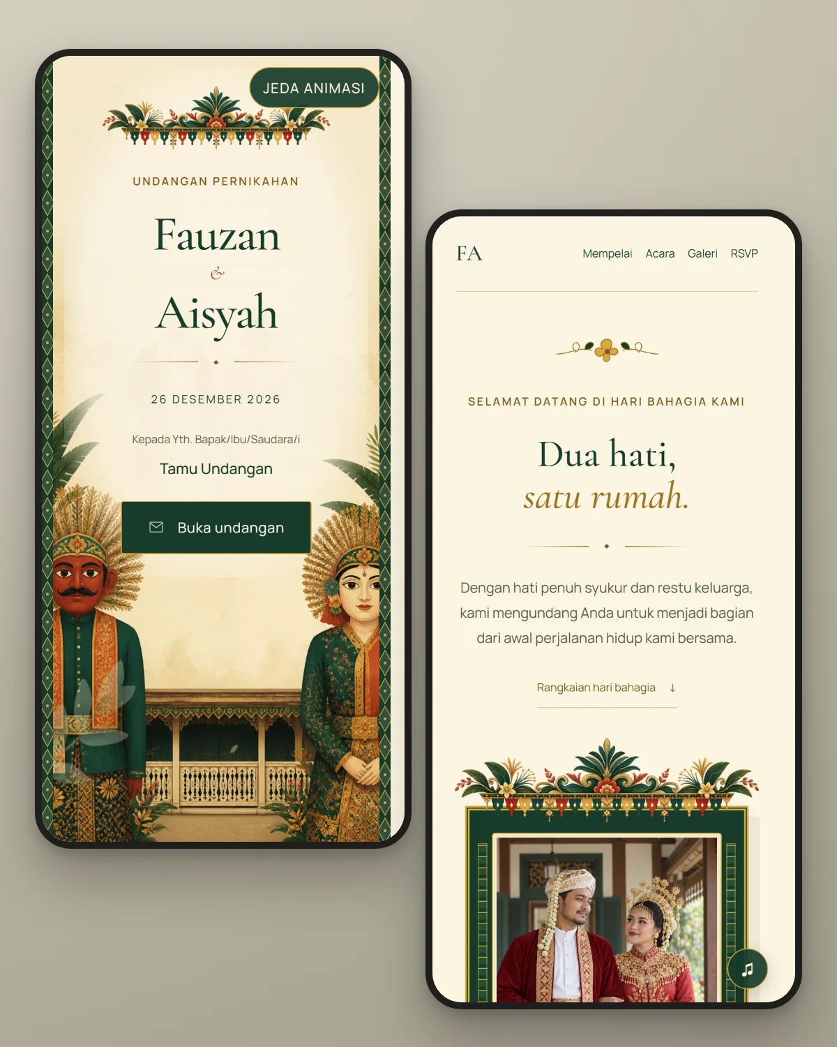 Pratinjau tema Serambi Betawi
