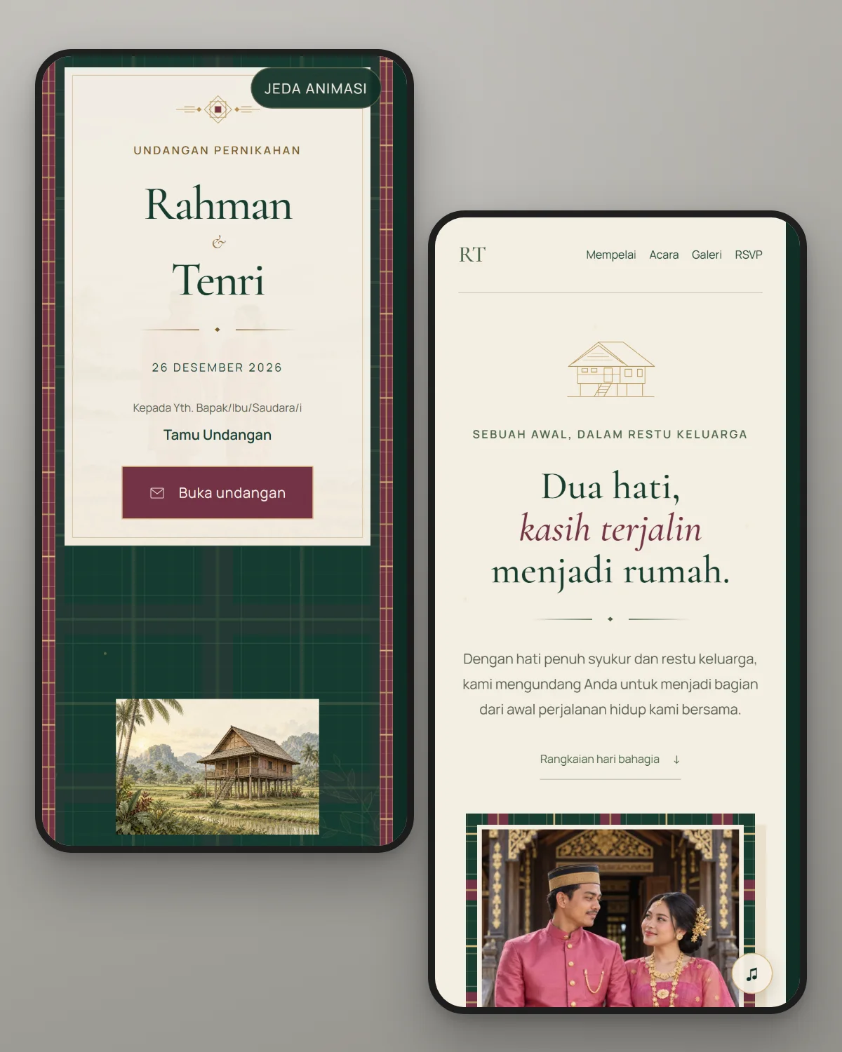 Pratinjau tema Sutra Bugis