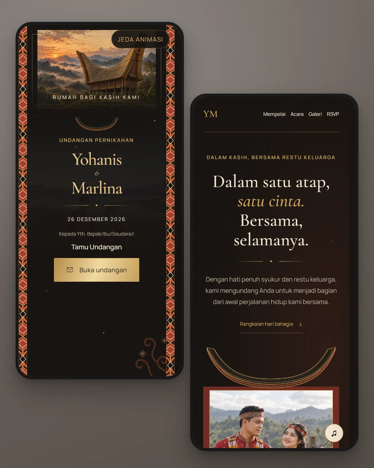 Pratinjau tema Teduh Toraja