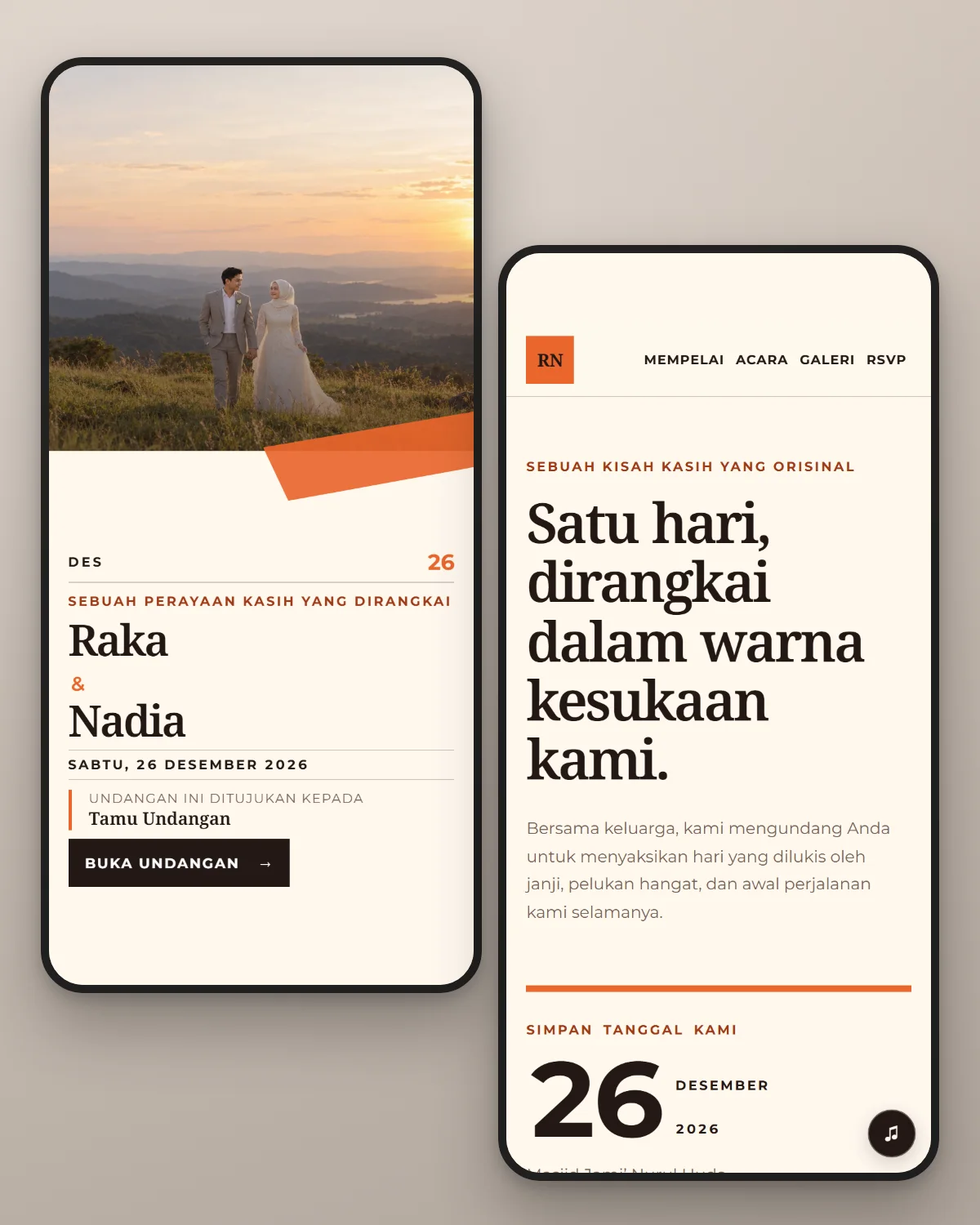 Pratinjau tema Terracotta